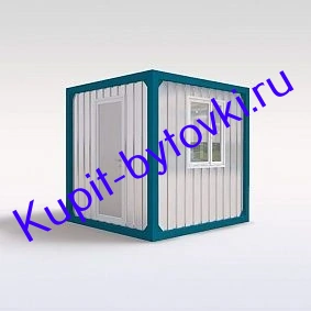 Блок контейнер из металла 2,40 х 2,40 БК-03 (охр.) Пост охраны